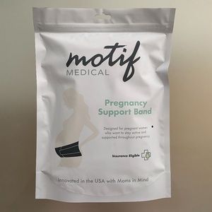 NWT- Motif Medical Pregnancy Support Band - Maternity Lumbar Support White Small